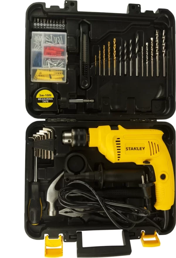 SDH600KP - 13mm VSR Hammer Drill Kit with 120+ Pcs Hand Tools and Accessories